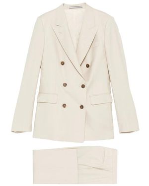 Tagliatore Tailored Trouser Suit - Natural