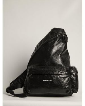Balenciaga Asymmetric Explorer Backpack - Black