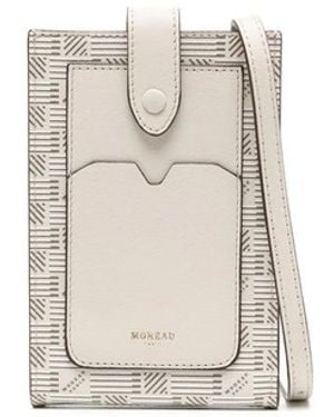 Moreau Calf Leather Monogram Shoulder Bag - Natural