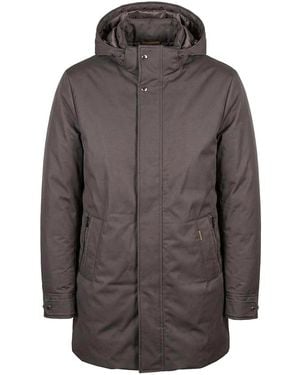 Moorer "Vermont" Trench Coat - Gray