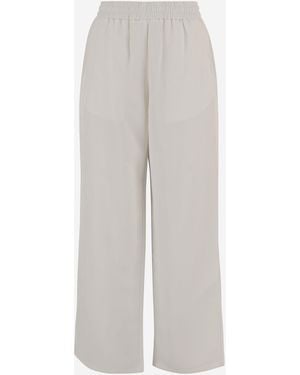 Ami Paris Pants Linen-Blend - White