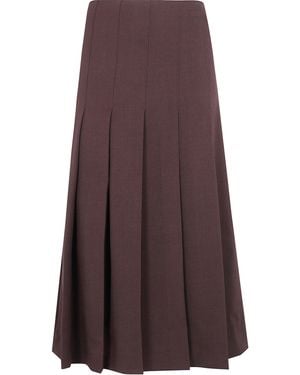 DR. HOPE Asymetrical Midi Skirt - Purple