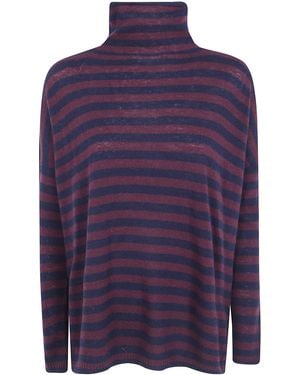 Base London Turtle Neck Sweater - Blue