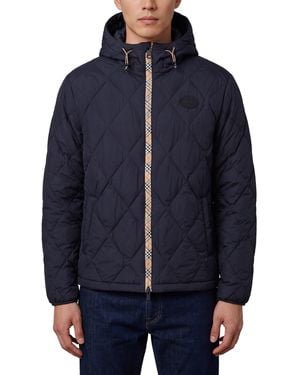 Burberry Quilted Hescott Jacket - Blue