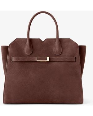 Valextra "Milano Senso" Medium Handbag - Brown