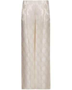 Fendi Silk Pants - White