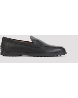 Tod's Leather Penny Loafer - Black