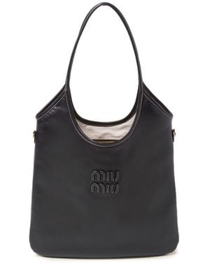 Miu Miu Ivy Leather Bag - Black