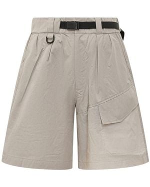 Y-3 Belted Shorts - Gray