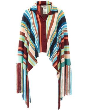 Fendi Poncho - Blue