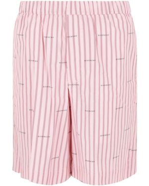 Givenchy Bermuda Shorts With Stripes - Pink