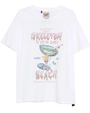 GALLERY DEPT. Graphic Print Crew Neck T-Shirt - White