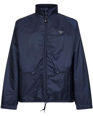 Prada Re-Nylon Hooded Jacket - Blue