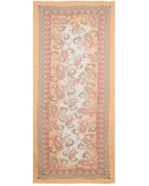 Etro Light Floral Paisley Scarf - Natural