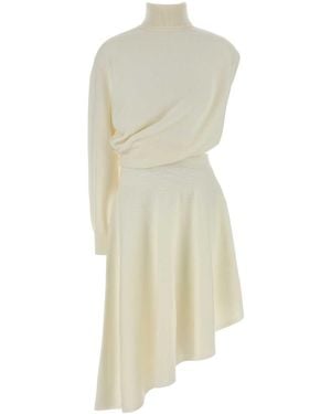 Alaïa Alaia Ivory Wool Dress - White