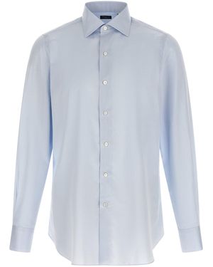 Finamore 1925 'Napoli Luigi' Shirt - Blue