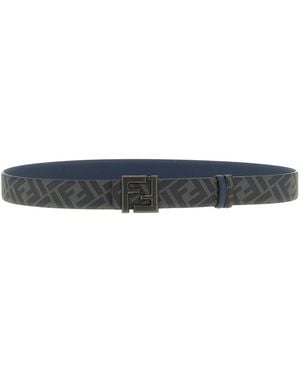 Fendi Reversible Ff Belt - Black