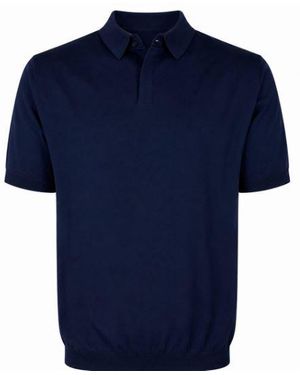 Devore Polo Collar T-Shirts Polos - Blue