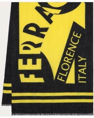 Ferragamo Logo Stole - Black