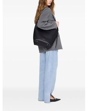 Anine Bing Tote Bag Calf Leather - Blue