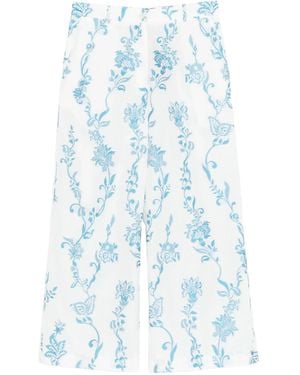 Etro Cotton Polyester Pants - Blue