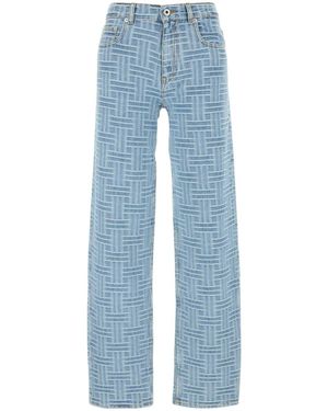 KENZO Embroidered Denim Jeans - Blue