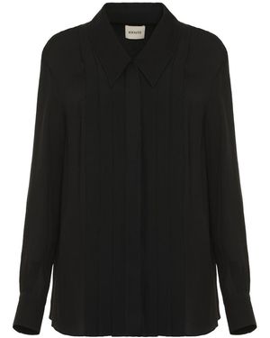 KHAITE Relaxed Solid Shirt - Black