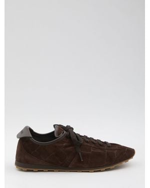 Jacquemus Les Tennis Leather Sneakers - Brown