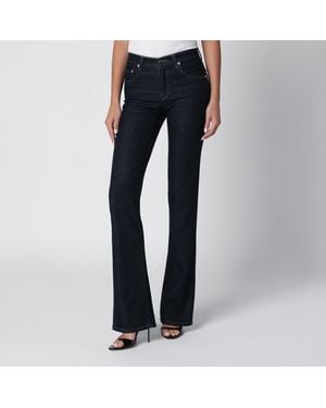 Haikure Dark Jeans With Slits - Blue