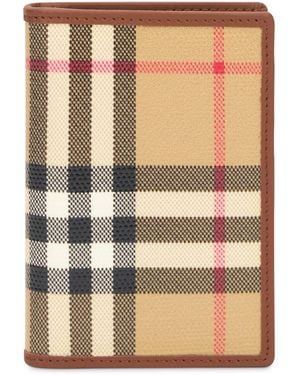 Burberry Check Bifold Wallet - Natural