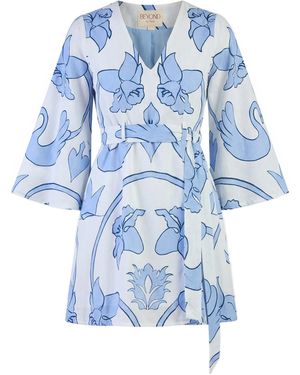 Beyond By Vera Kennedy Mini Dress, Floral - Blue