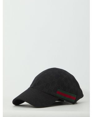 Gucci Baseball Hat With Web - Black
