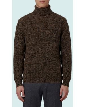 Lemaire Tobacco High-Neck Sweater - Brown