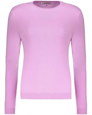 Valentino Lilac Wool Crewneck Sweater - Pink