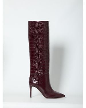 Paris Texas Rouge Noir Stiletto Boots 85 - Purple