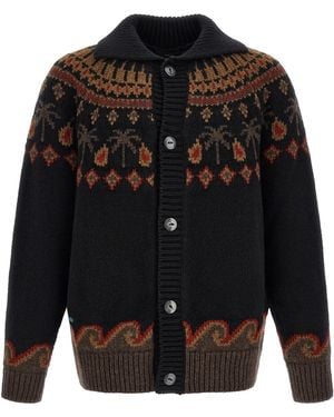 Alanui 'Sweet Winter' Cardigan - Black