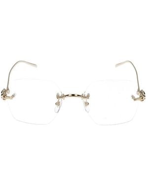 Cartier Eyeglasses Ct0646O 001 Transparent/19/135 - Black