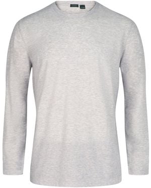 Slowear Zanone Long-Sleeve Crew-Neck T-Shirt - Gray