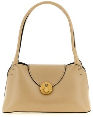 Versace 'Vivian' Leather Shoulder Bag - Natural