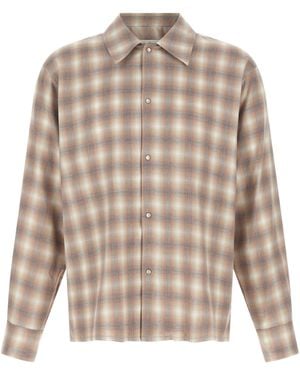 Second/Layer Check Dégradé Shirt - Natural