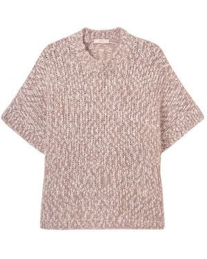 Fedeli "Salgemma" Short Sleeves Sweater - Pink