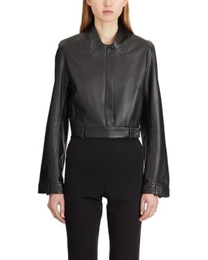 S.W.O.R.D Short Leather Jacket - Black