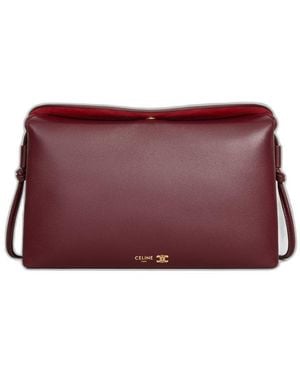 Celine Trio Flap Bag - Red
