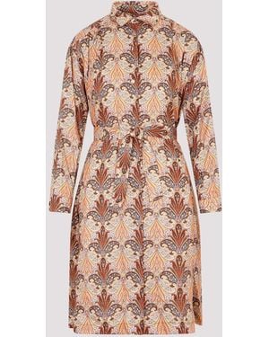 Etro Printed Shirt Dress - Pink