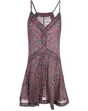 Isabel Marant Short V-Neck Dress - Purple