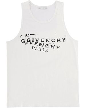 Givenchy Tank Top With Logo - Gray