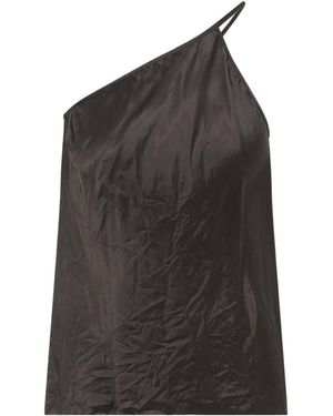 Rick Owens One Shoulder Slip Top - Black