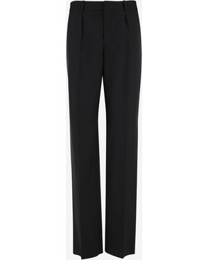 Saint Laurent Wool Pants - Black