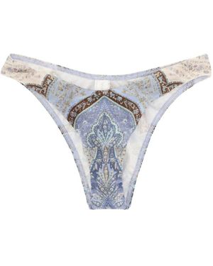 Zimmermann Wanderlust Bkini Briefs - Blue