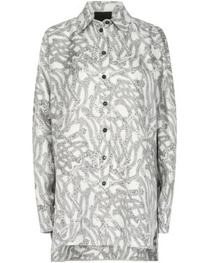 Givenchy Long-Sleeve Button-Up Shirt - White